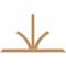 Ekena Millwork Richland Timber Gable Bracket, Western Red Cedar, 72"W x 42"H x 3 1/2"D x 3 1/2"F, 14/12 Pitch GBW072X42X0404RIC00SWR - alternate 1